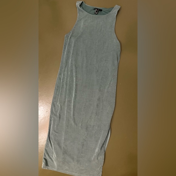 Teal Subtle Shimmer Maxi Dress - Picture 7 of 7